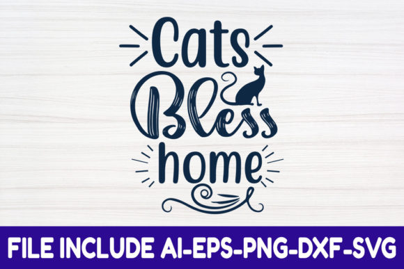 Cat Bless Home SVG: A Designer's Review for Embroidery