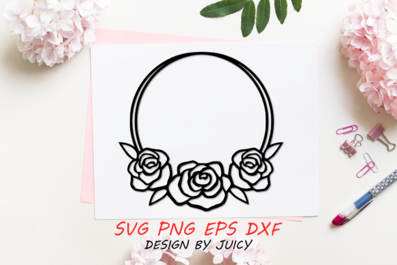 Circle Rose Flower Wreath Svg: A Designer's Review