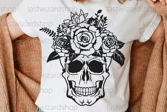 Flower Skull SVG Review: Bold Style for Embroidery
