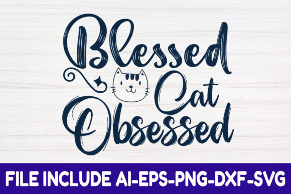 Review: Blessed Cat Obsessed SVG for Embroidery