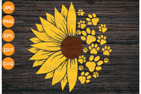 Review: Half Sunflower with Paw Prints SVG for Embroidery
