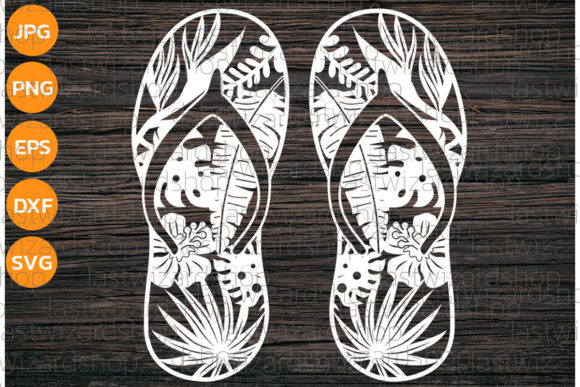 Review: Tropical Flip Flops SVG for Summer Embroidery