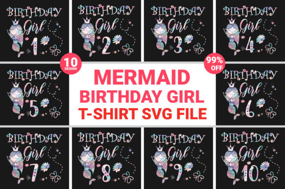 Reviewing the Mermaid Birthday Girl SVG for Embroidery